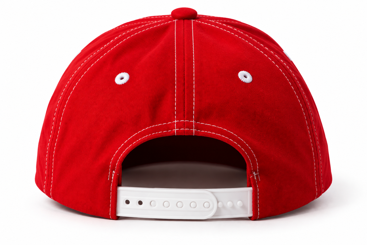 Gorra roja Carbassa Studio – vista 4