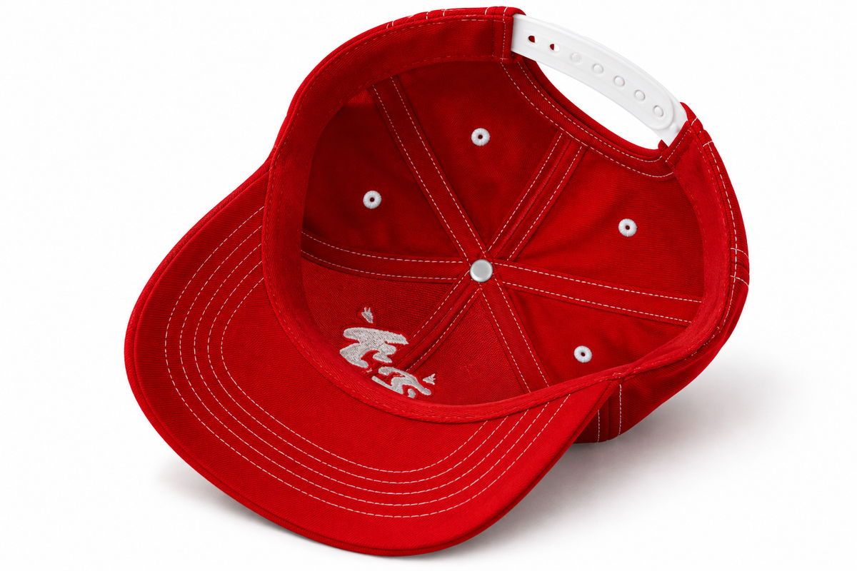 Gorra roja Carbassa Studio – vista 5