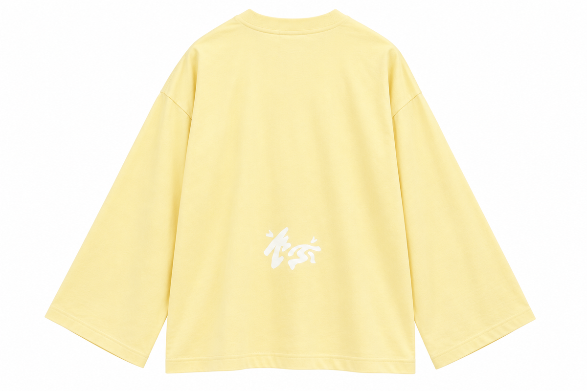 Camiseta de manga larga amarilla Carbassa Studio – vista 3